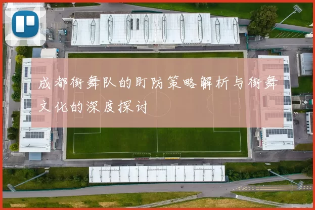 成都街舞队的盯防策略解析与街舞文化的深度探讨